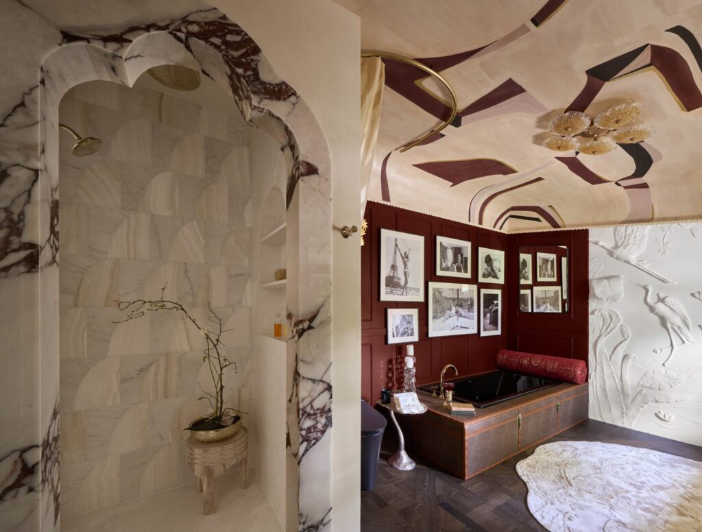 Palm Rhythms – Bas Relief Lighting Element for Kips Bay Decorator Show House Palm Beach, Segreto Finishes