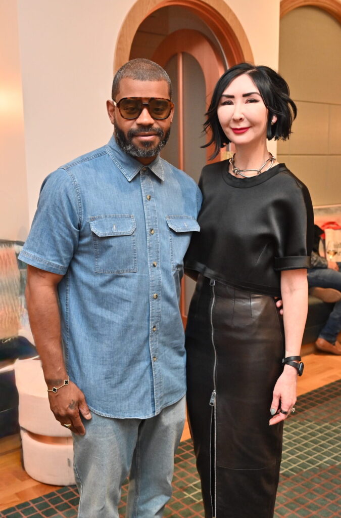 LaMonté French, Carrie Brandsberg-Dahl at Untitled Art, Houston VIP Weekend at Park House (Photo by Alex Montoya)