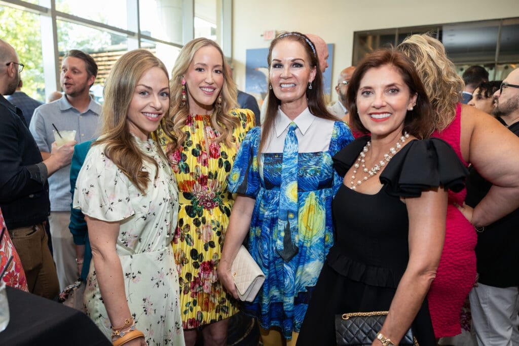 Lexi Marek, Whitney Kuhn Lawson, Beth Muecke, Stacey Lindseth at Houston Ballet's 'Raising the Barre' dinner (Photo by Melissa Taylor)