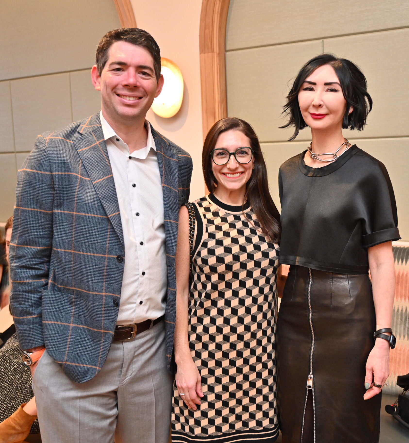 Andrew and Liana Schwaitzberg and Carrie Brandsberg-Dahl (Photo by Alex Montoya)