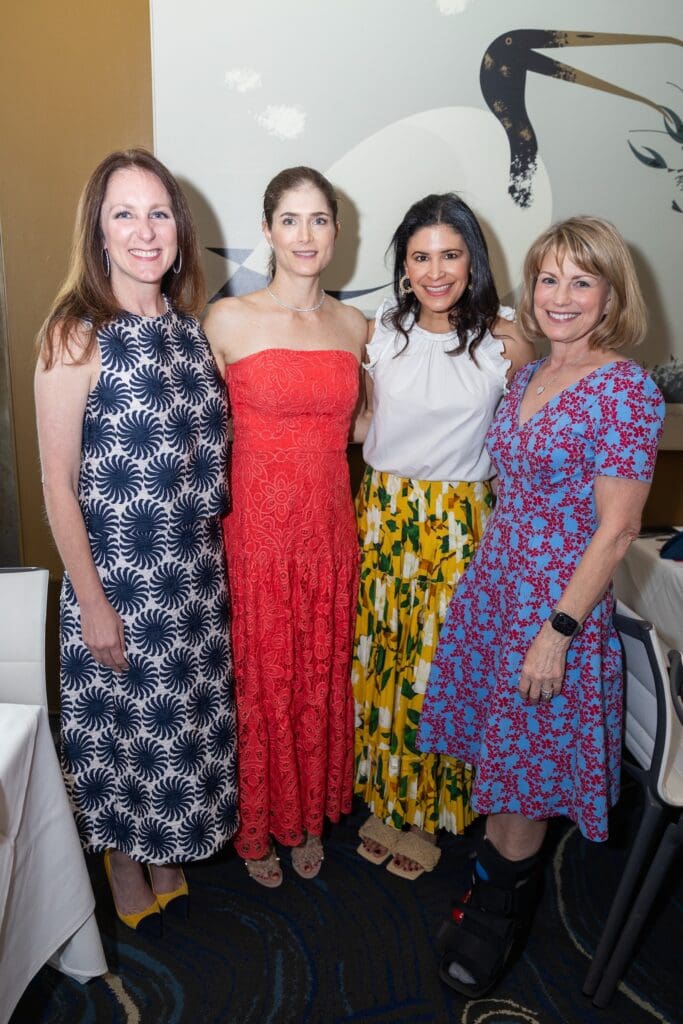 Lindsey Brown, Andrea Medina, Kristy Bradshaw, Kelley Lubanko at Houston Ballet's 'Raising the Barre' dinner at Caracol (Photo by Melissa Taylor)
