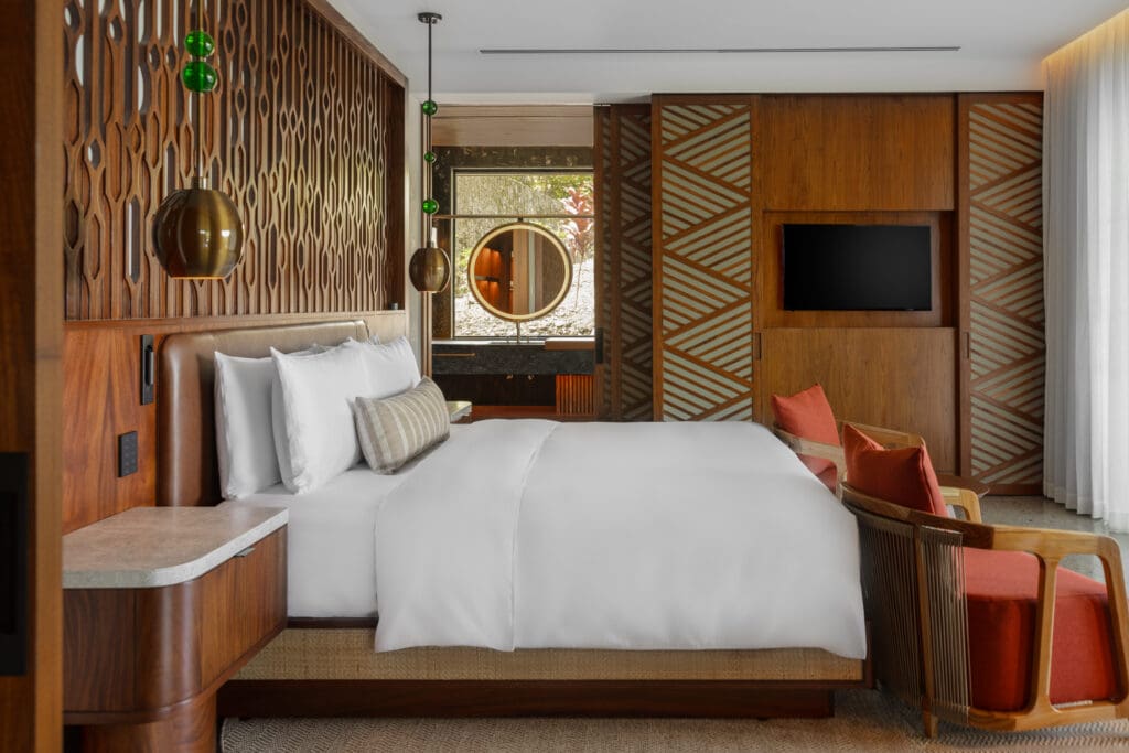 Nekajui boasts 107 thoughtfully designed ocean-facing rooms, suites, and three luxury treetop tents. (Courtesy)