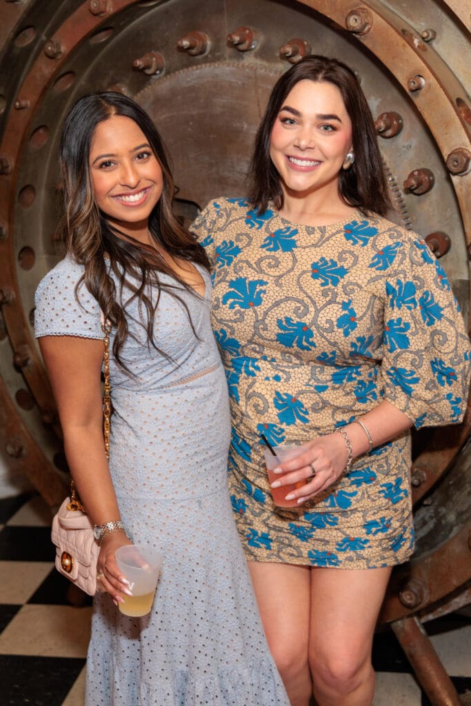 Manisha Islam, Kate Bearden at the Dress for Success Women of Wardrobe Spring Fling. 
