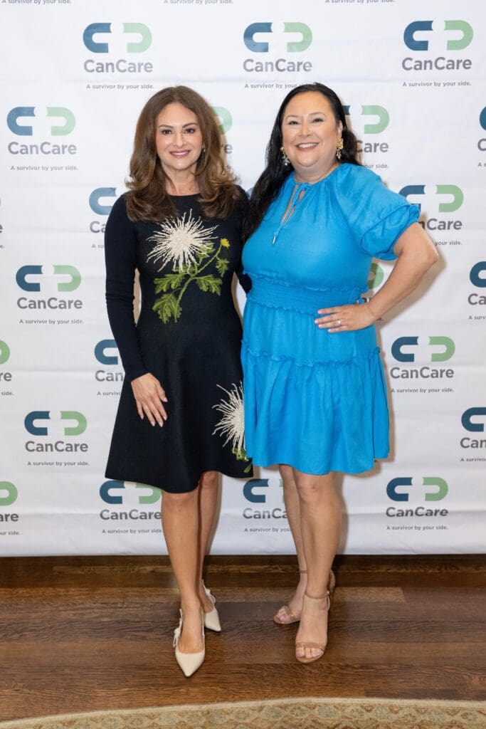 Martiza Gonzales, Vicki Luna at CanCare's Hope Survivor luncheon (Photo by Jacob Power)