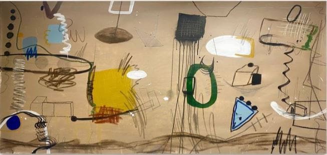 Mathias Schilling’s (Rheine) painting featured in the building.