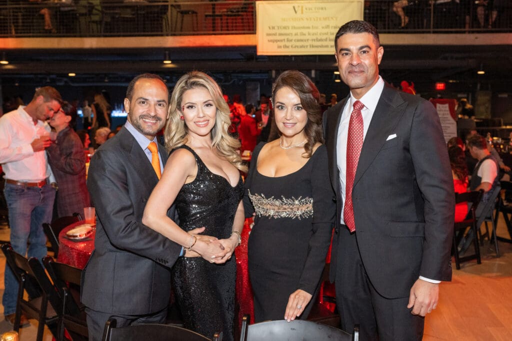 Mauricio & Adriana Nava, Maria Moncada-Alaoui & Omar Alaoui at Victory's 'A Night at the Moulin Rouge' (Photo by Jacob Power)