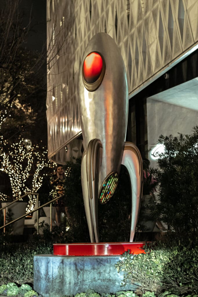 Take a minute to experience "Moonship" outside of the hotel.