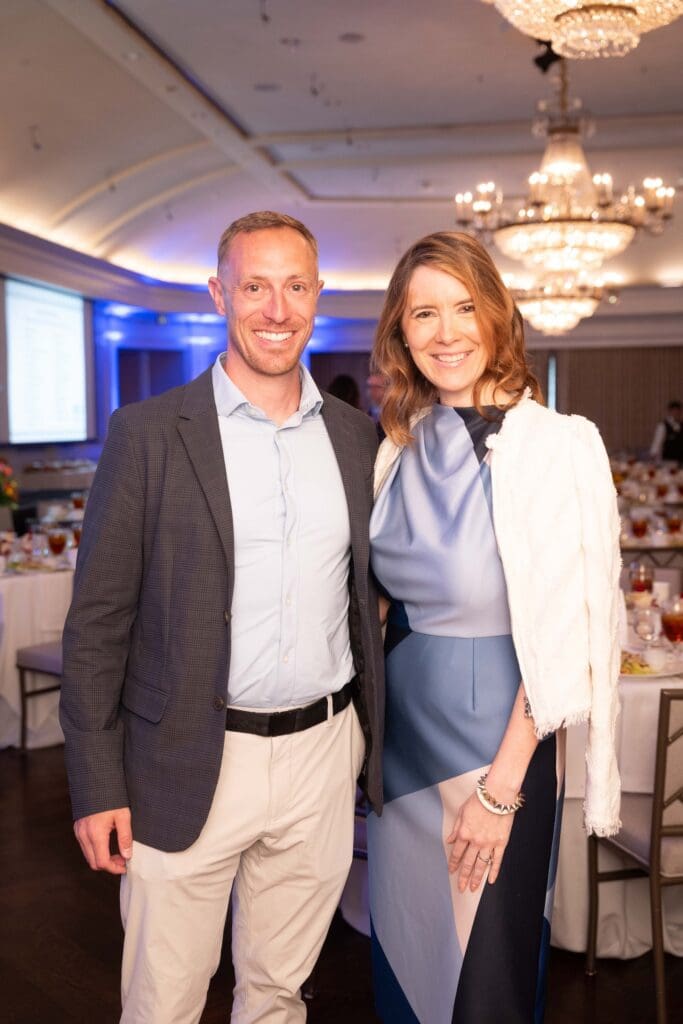 Nick Adam, Meredith Beaupre at CanCare's Hope Survivor luncheon (Photo by Daniel Ortiz)