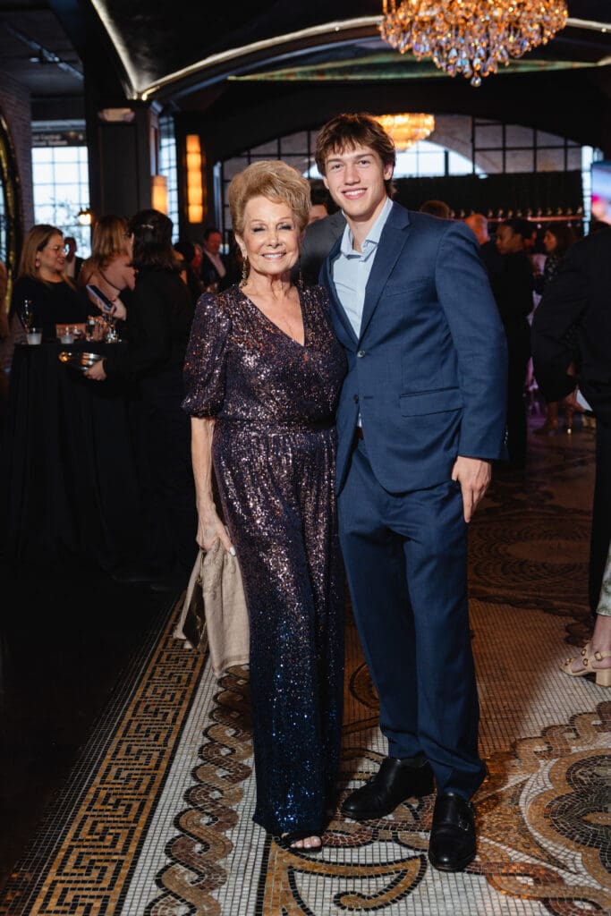 Philamena Baird, Zac Moser  at The Women's Fund 10th annual wine dinner. (Photo by Johnny Than)