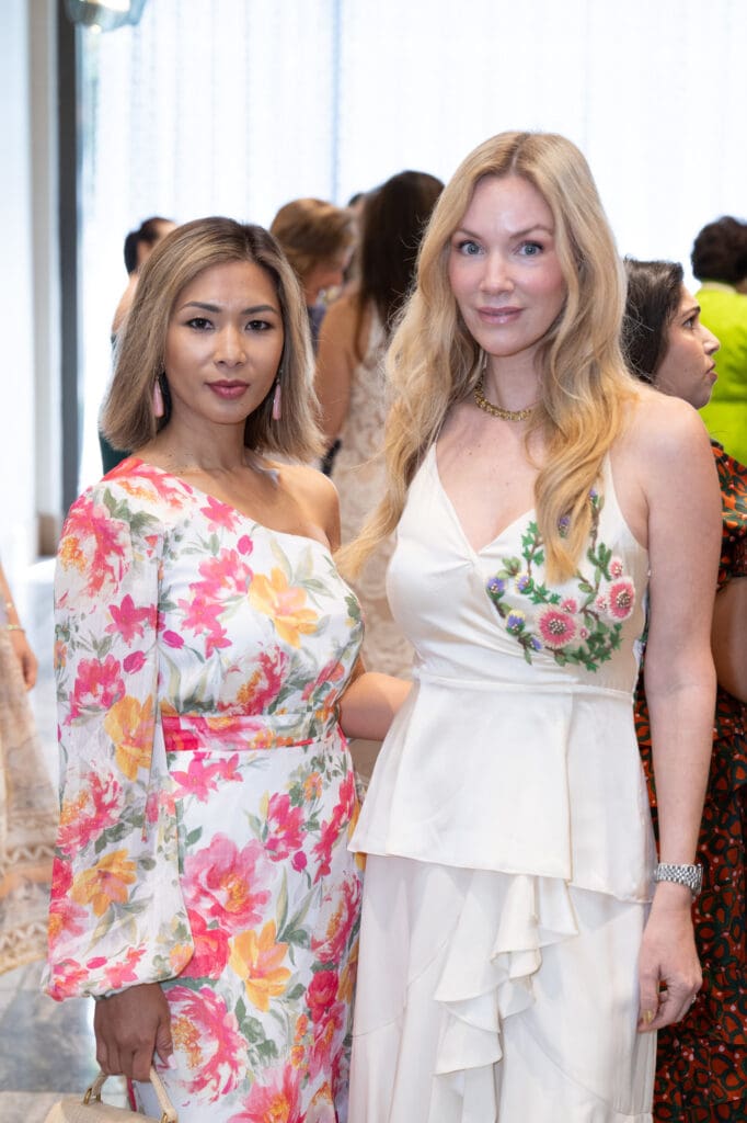 Ruby Keener, Katiana Ojeda at Asia Society Texas’ inaugural Runway to Asia (Photo by Wilson Parish)