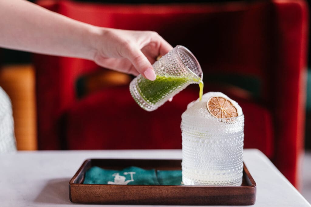 Stewart's Croquet & Cocktails offers an extensive signature cocktail menu, as well as a martini cart. (Photo by Zach Simmons)