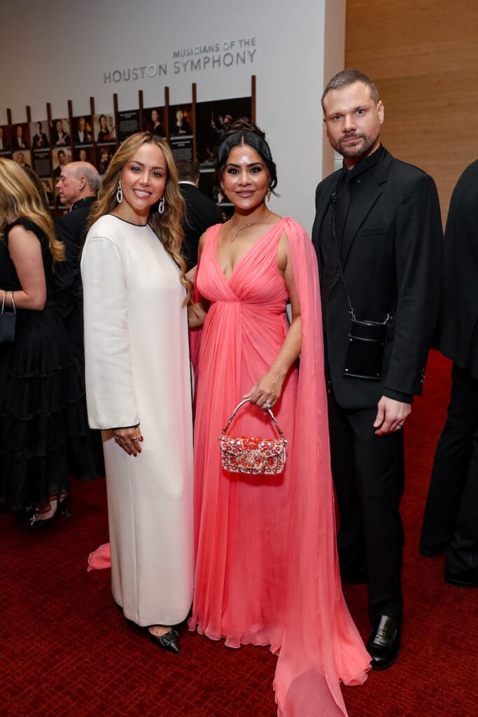 Valentino director of client engagement Juliana Betancur, Elia Gabbanelli at the Houston Symphony Wine Dinner & Collector's Auction (Photo by Priscilla Dickson)