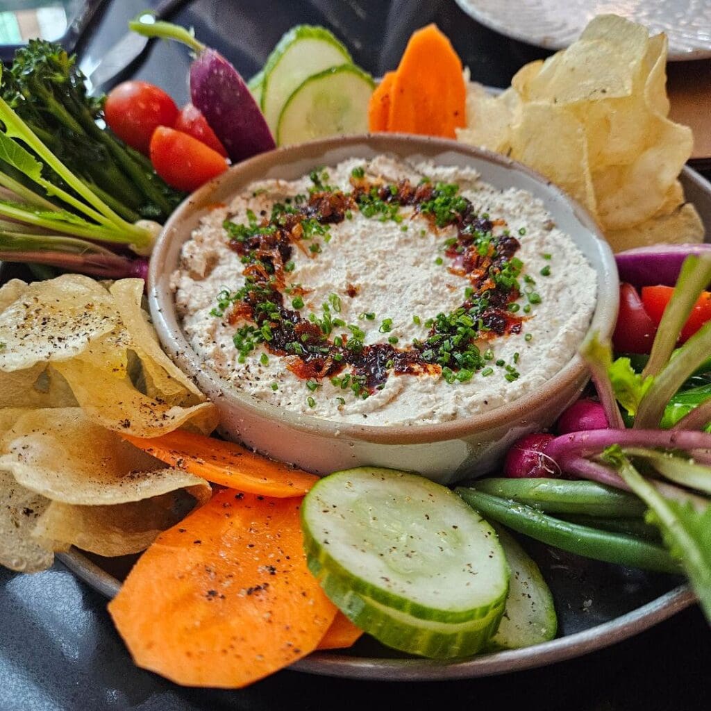 Our veggie-based appetizer at Duchess was a light and delightful opener.  (Photo by Edward Brown )