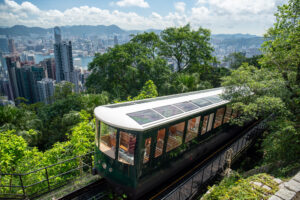 historic victoria peak tram hong kong