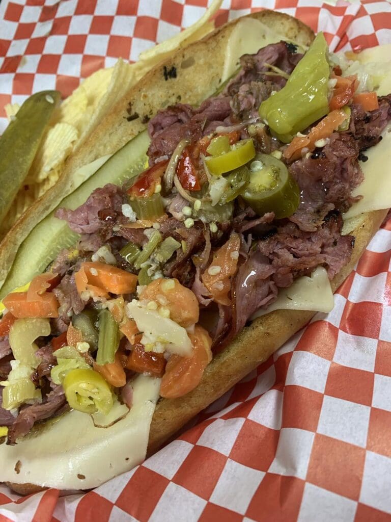 The California pastrami sandwich from Weinberger's is a fan favorite. (Courtesy)