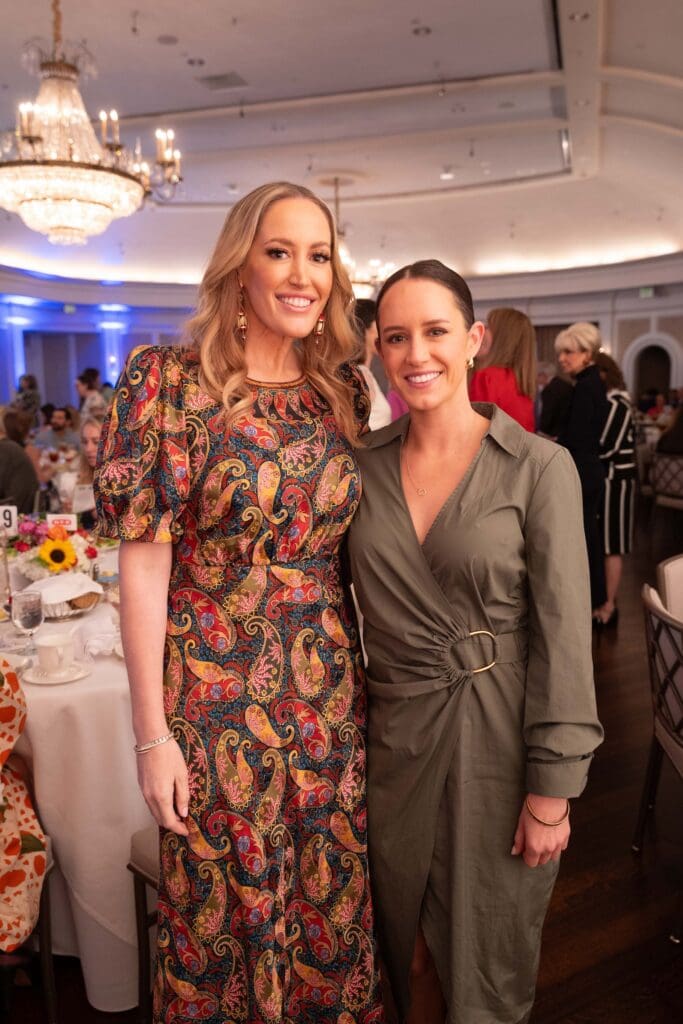 Whitney Kuhn Lawson, Molly Mead at CanCare's Hope Survivor luncheon (Photo by Daniel Ortiz)
