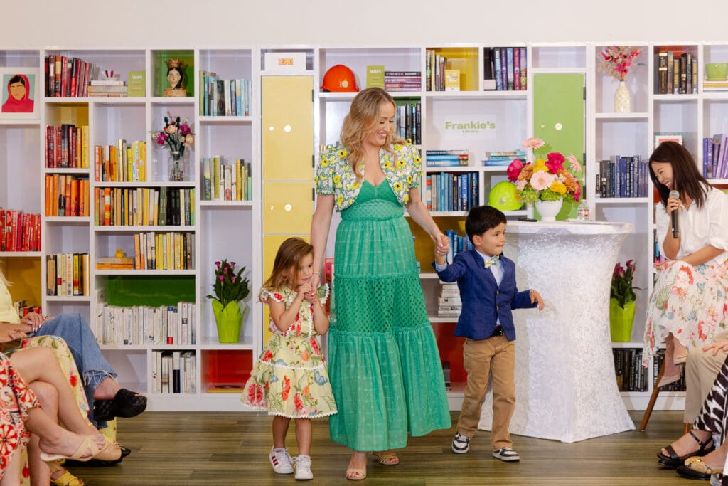 Whitney Lawson and her children, Weezie and Patton,  at the SheSpace 'Mommy & Me' fashion show (Photo by @LaurenHolubPhotography)