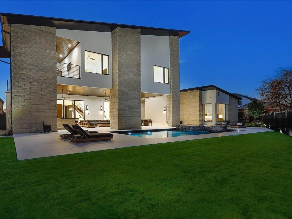 This modern home by Novi Home Builders was completed in 2024.