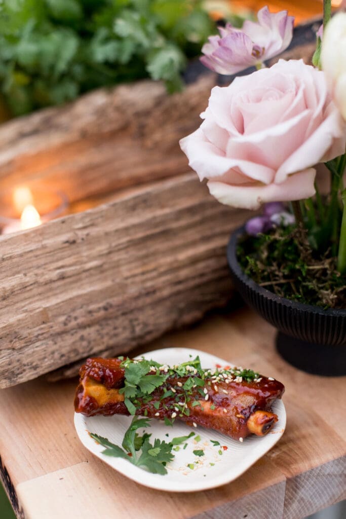 Gochujang-glazed sticky ribs from Food Network star Kevin Lee. (Photo by Omni PGA Frisco Resort & Spa)