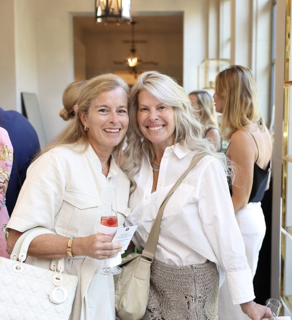 Joy Randall, Jennifer Zach at the 11 Juillet party in River Oaks (Photo by Quy Tran)