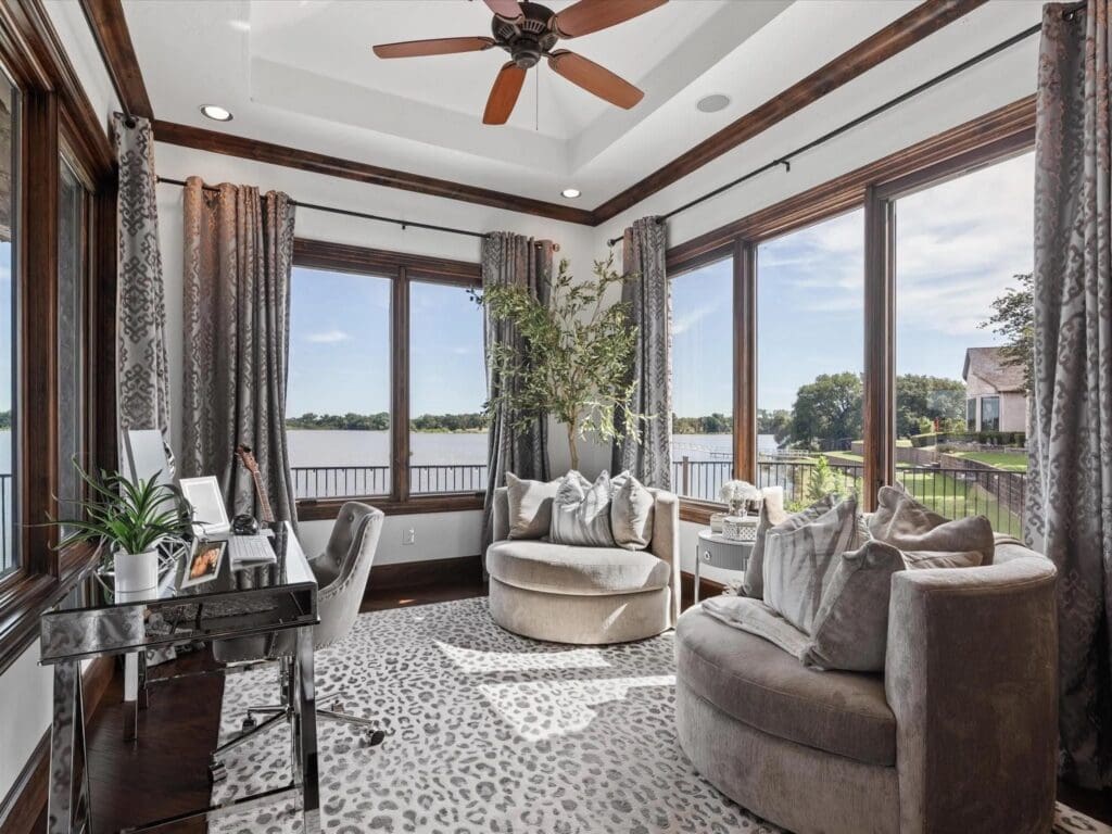 There's no office blues when these are your office views at 12633 Lakeview Court. (Courtesy)