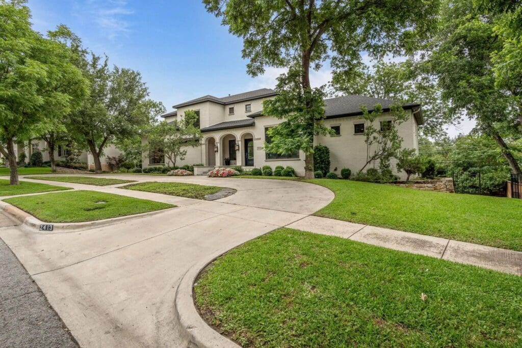 2413 Lofton Terrace on a double lot is a stunner even from the street. (Courtesy)