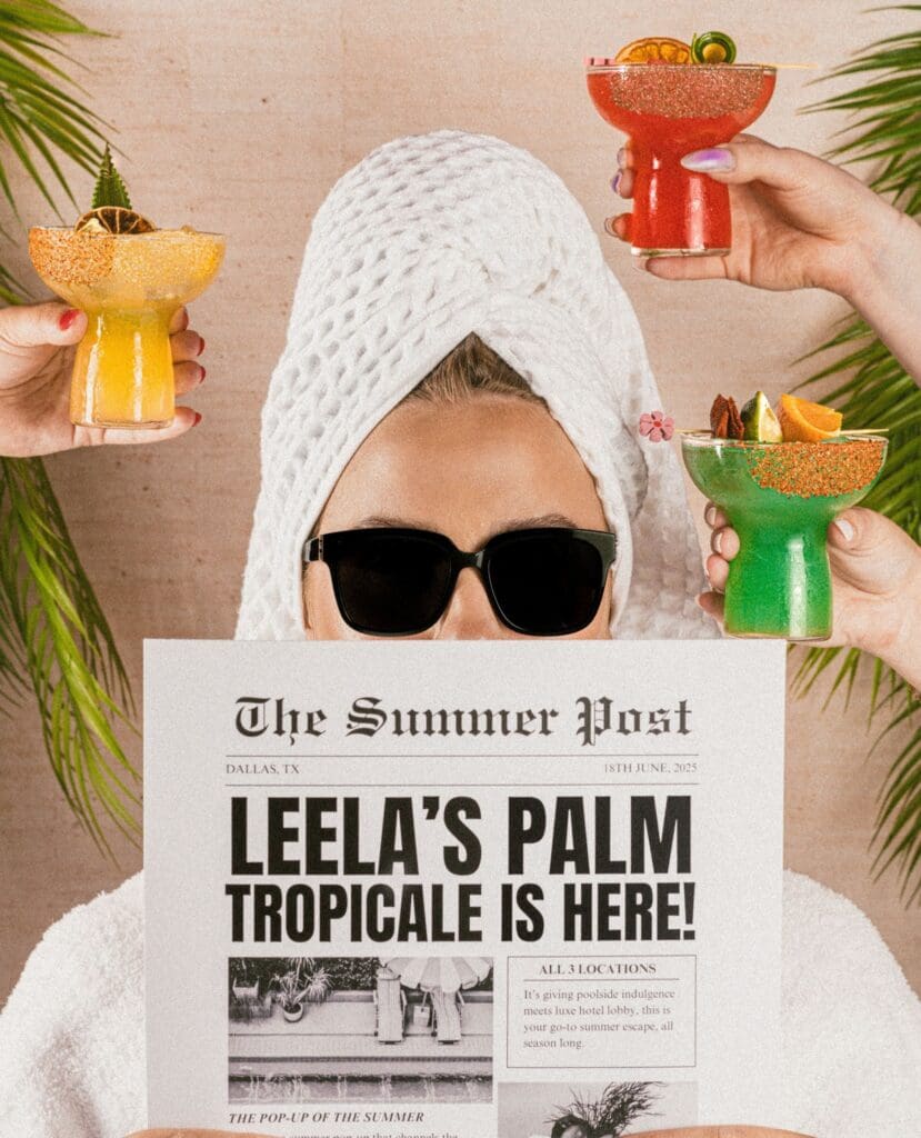 Leela's gets decked out in decor for its pop-up experiences in North Texas. (Courtesy)