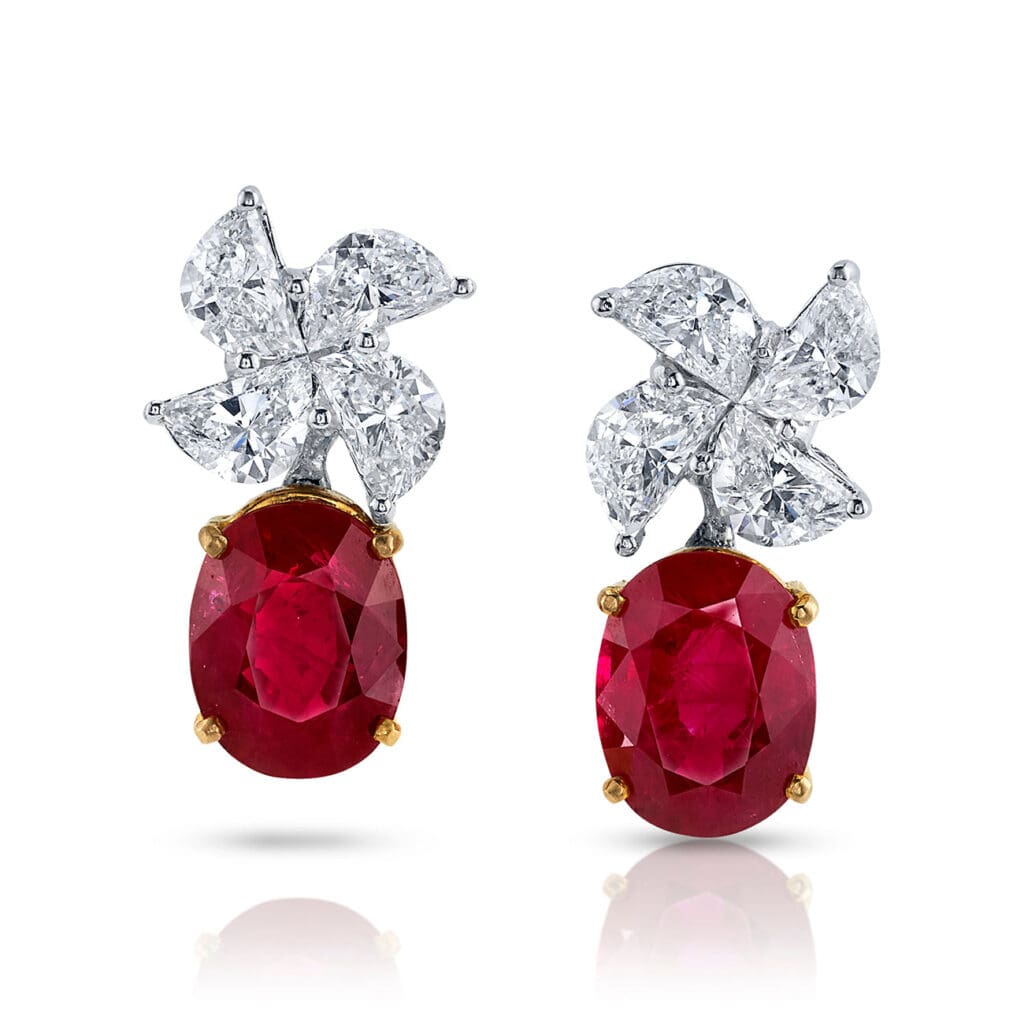 deBoulle High Jewelry Collection Ruby and Diamond Earrings.
