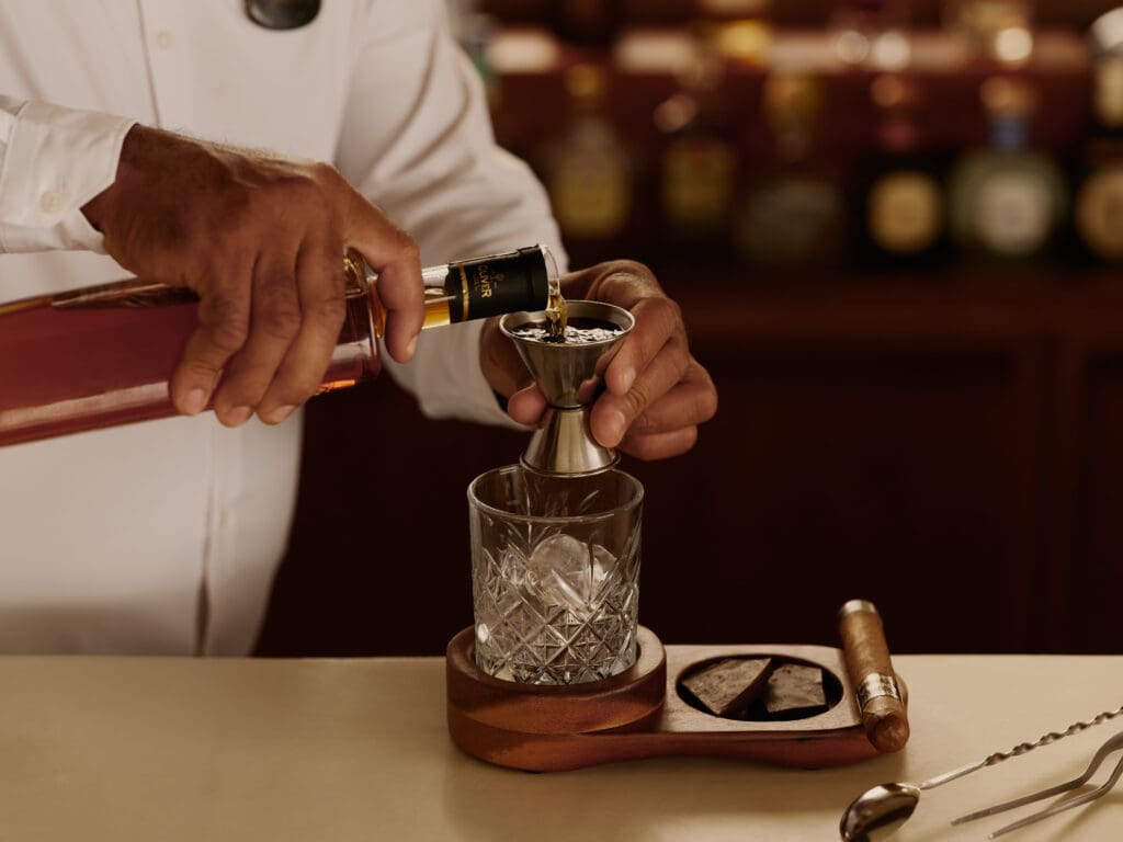 Guests can book The Cigar Lounge for a private cigar-rolling demonstration and rum tasting with Amanera's expert rummelier. (Photo by Aman)