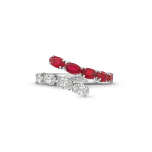 Ruby And Diamond Open Wrap Ring, $7,650.