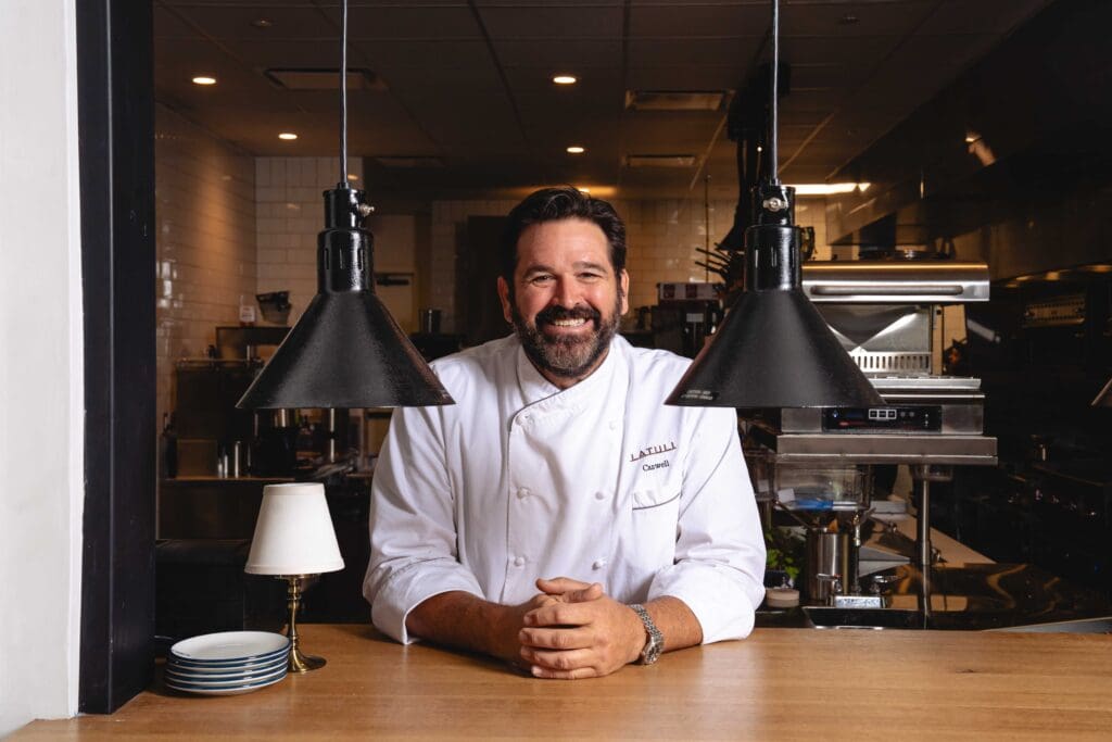 Chef Bryan Caswell at the new Latuli restaurant in the Memorial neighborhood. Photo by Alex Montoya.