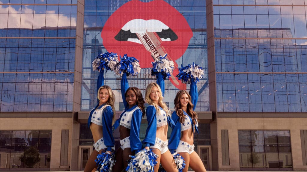 Hero products from the luxury beauty brand include Hollywood Flawless Filter (one is sold every 13 seconds!). (Photo courtesy of Dallas Cowboys Cheerleaders) (Photo by Dallas Cowboys/Corey Wernecke)