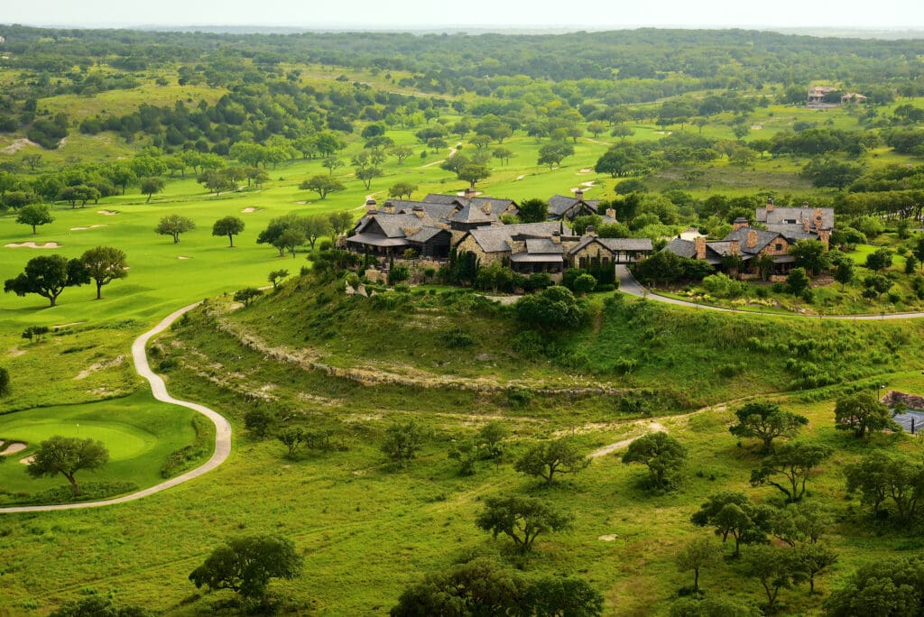 Within the majestic 55,000 square-foot Clubhouse Village, members enjoy fine and casual dining, social events, spa treatment rooms, well-appointed locker rooms, and the Golf Shop. (Photo courtesy of Boot Ranch)