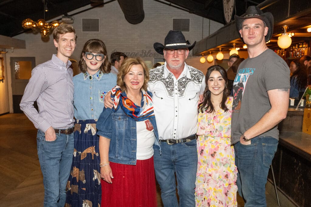 Davis Hance, Kittsie Klaes, Robin Klaes, Danny Klaes, Joanna Klaes, Dakota Klaes at the Cattle Baron's Ball kick-off  (Photo by Jacob Power)