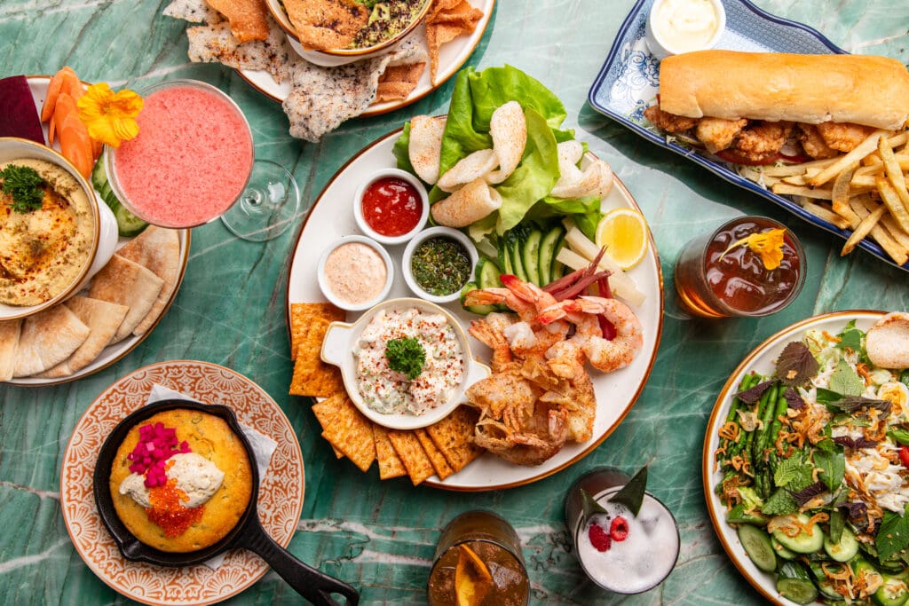 An array of dishes served at the new Good God, Nadine's at 33 Waugh Drive. (Photo by Photos by Becca Wright)