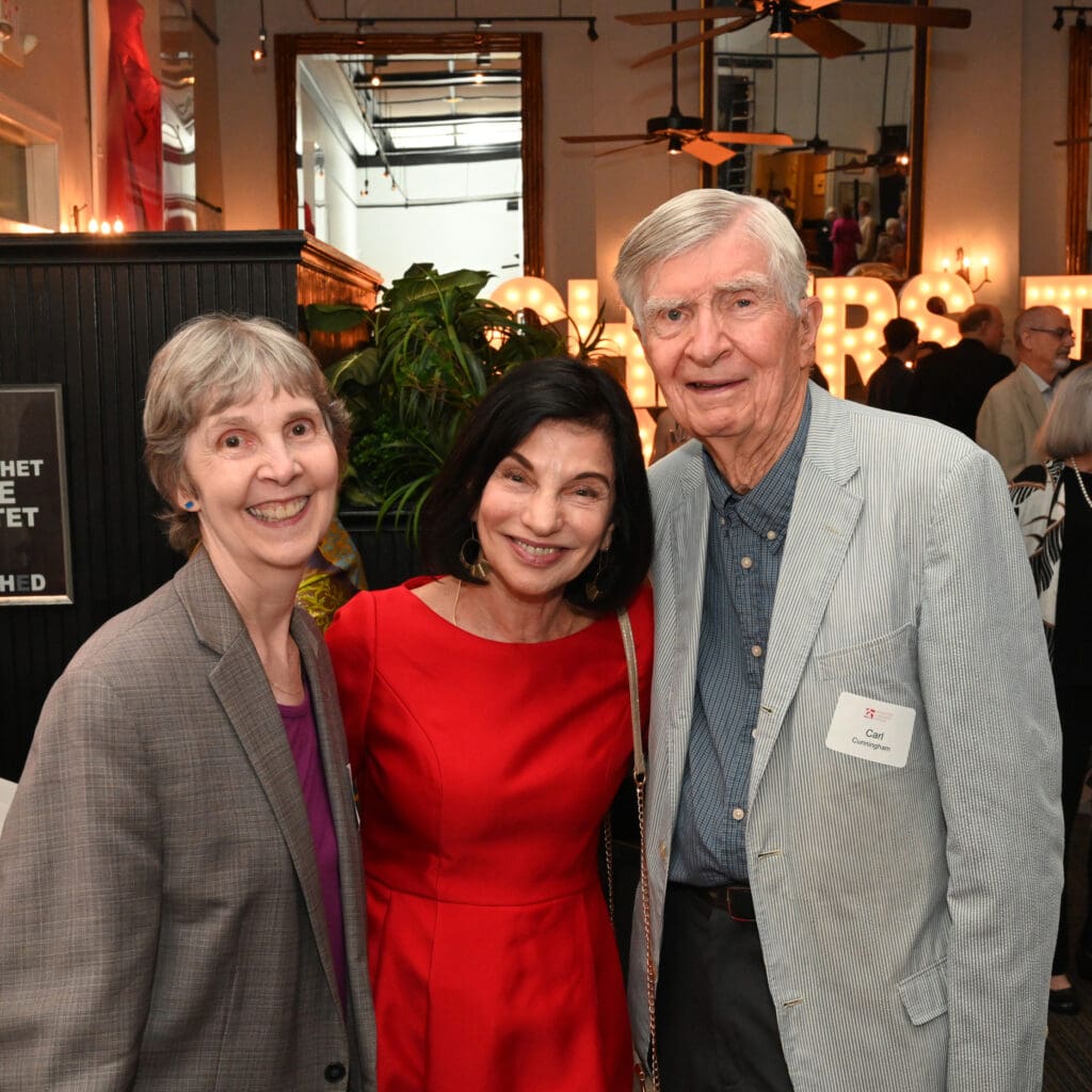 Patty Grass, Marianna Parnas Simpson, Carl Cunningham at the Houston Chamber Choir season finale party (Photo by Jeff Grass Photography)