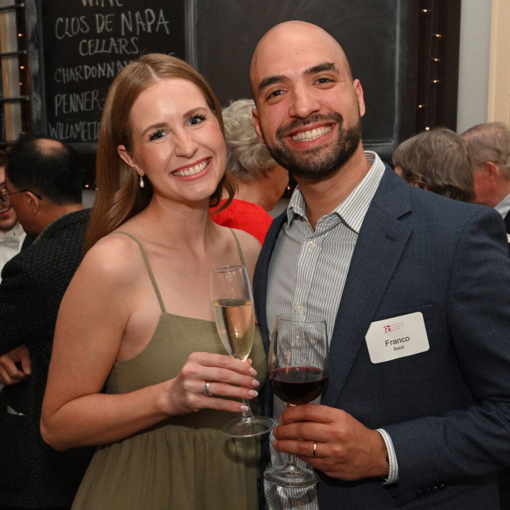 Lauren Suchy, Franco Basil at the Houston Chamber Choir season finale party (Photo by Jeff Grass Photography)