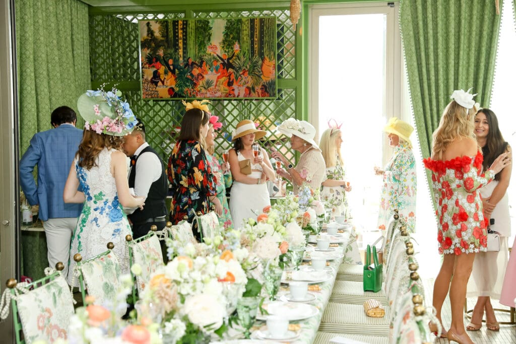 The Marigold Club's Atrium Room sets the stage for a fashionable tea party (Photo by Priscilla Dickson)