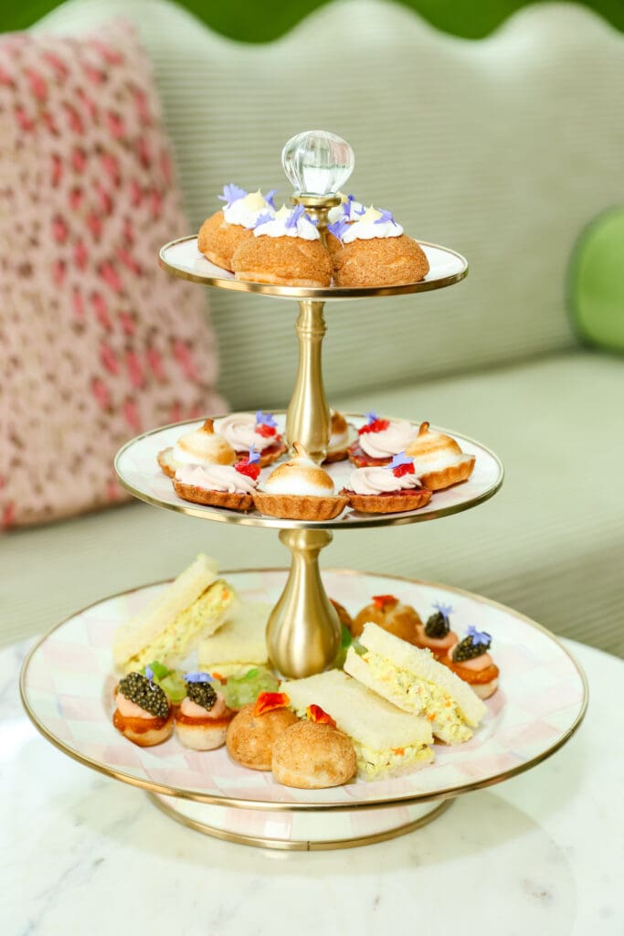 Beautiful confections served at The Marigold Club for Heather Almond's birthday tea (Photo by Priscilla Dickson)