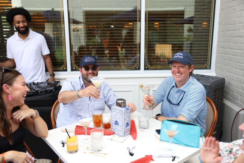 David McAllen and Trey McCord raise a glass to the “World’s Coldest Martinis."