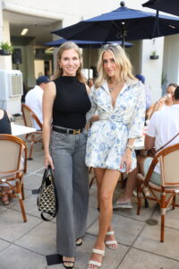 Elizabeth Scofield and Andrea Simmons checked out Hudson House’s new patio scene.