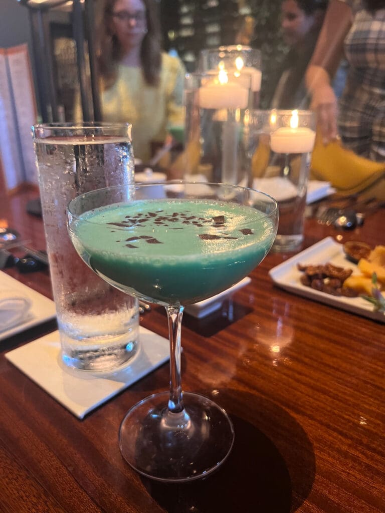 At The Breakers, go to HMF for a cocktail. I opted for a retro grasshopper, a la Palm Royale. (Photo by Melissa Smrekar)
