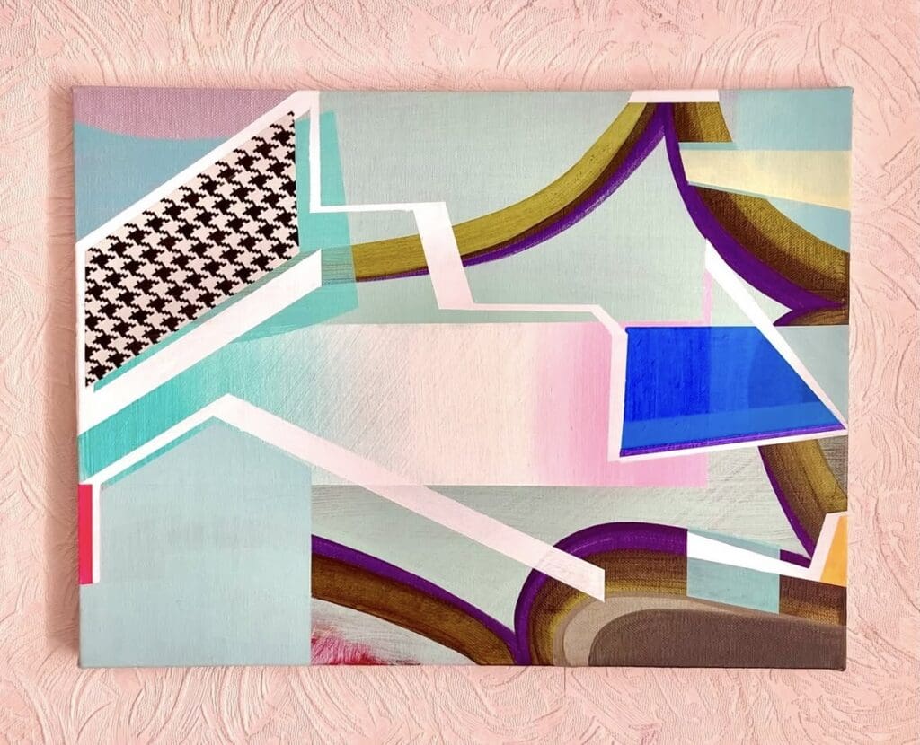 Danny Rolph's acrylic on canvas painting "August," 2022, was acquired by the Mark Rothko Art Centre in Daugavpils, Latvia. In 2022, Rolph spent the month of August at the Mark Rothko Memorial Trust for the Mark Rothko Residency Award. (Courtesy Danny Rolph and the Mark Rothko Art Centre, Daugavpils, Latvia)