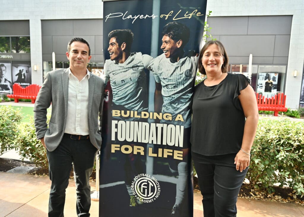 Joel Vergés, Jimena Somorrostro at the GIF event at Bari Ristorante. (Photo by  Alex Montoya)