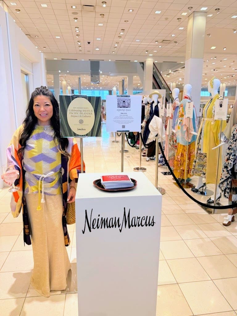 Tina Zulu at Kimono Zulu Exhibition at Neiman Marcus (Photo by Thanh Nguyen)