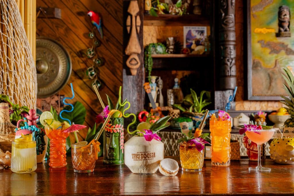 Head to Omni Las Colinas or Omni PGA Frisco this summer for a poolside tiki pop-up experience. (Courtesy)