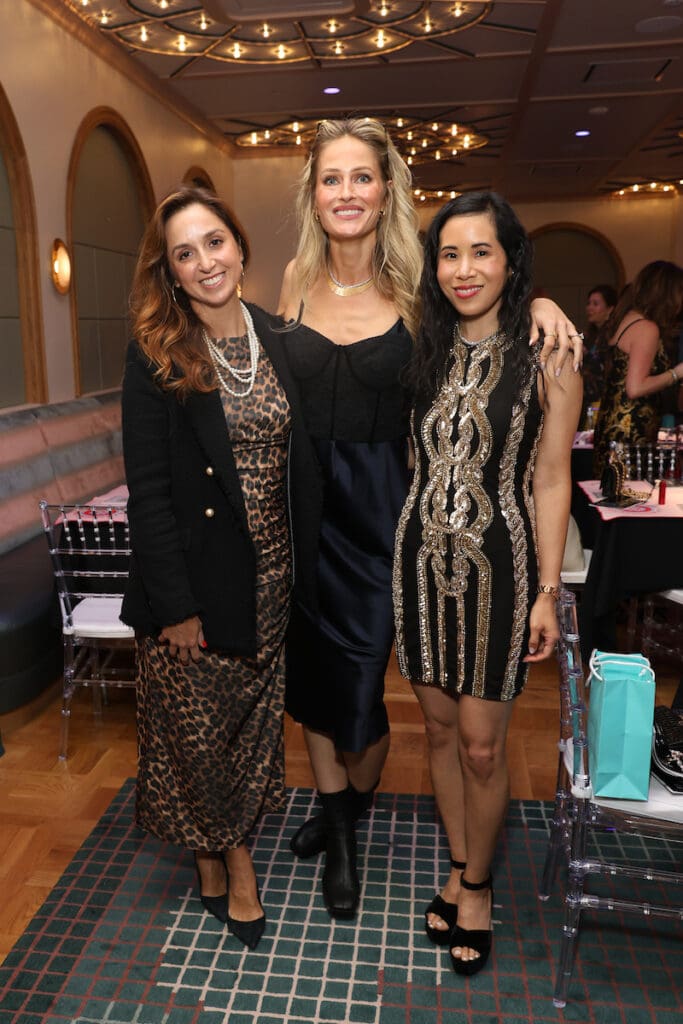 Sal Fenlon, Thea Pheasey, Stephanie Fleck at the Mahjong for a Cure soirée