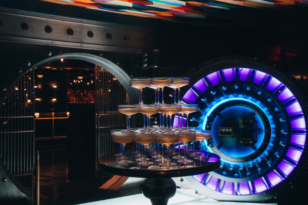 The Vault is an underground cocktail bar within The National's historic coffers.