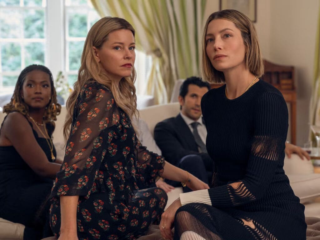 Based on the 2019 novel of the same name, "The Better Sister" stars Jessica Biel and Elizabeth Banks as estranged sisters. (Courtesy)