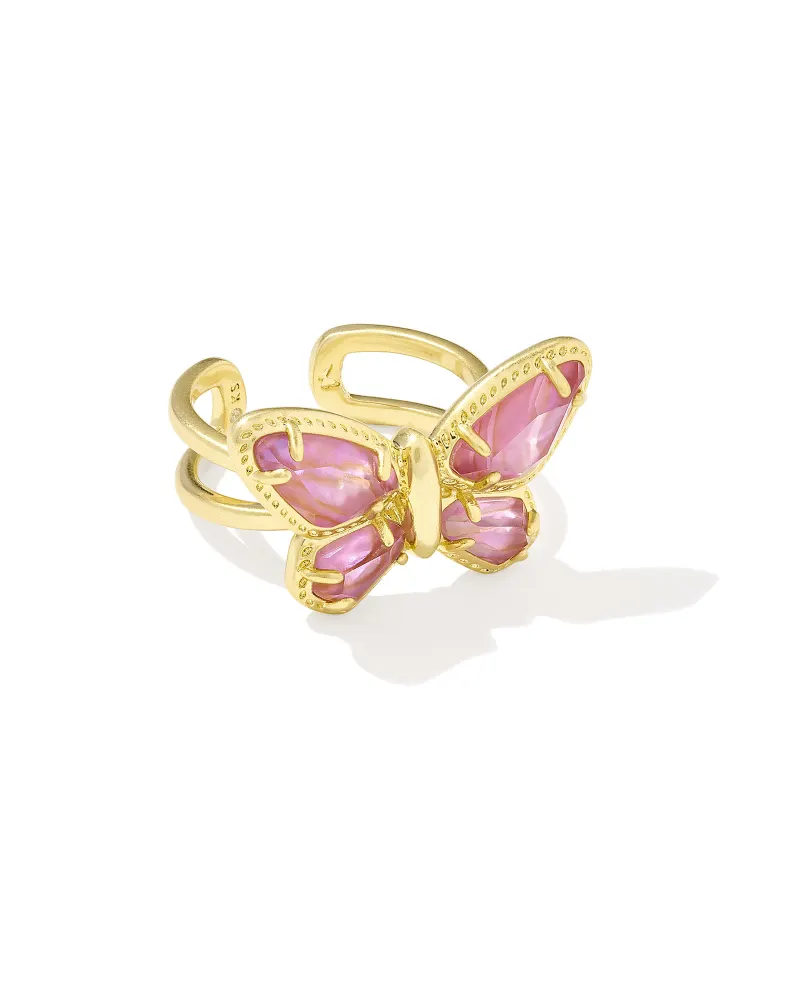Dolly Parton x Kendra Scott Gold Butterfly Cocktail Ring, $80.